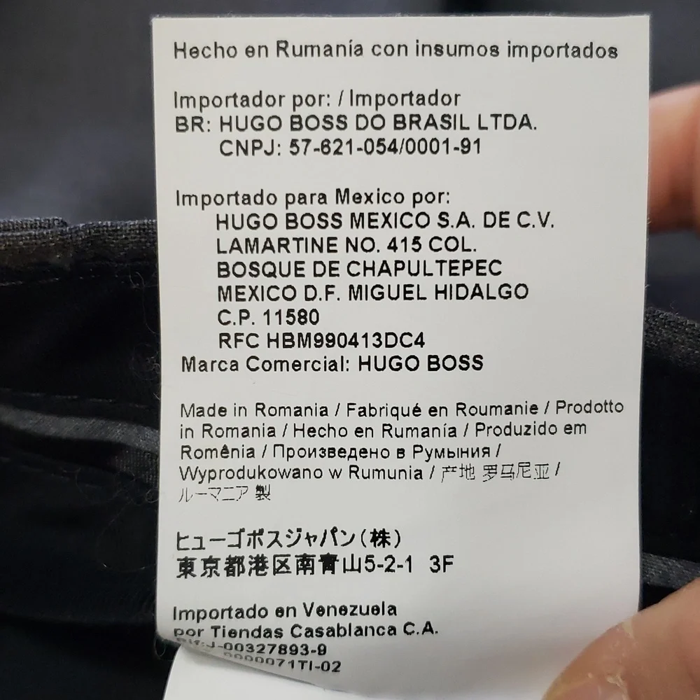 HUGO Boss Dieselstrasse 12 gray wool lined flat front Pants, Size 34R